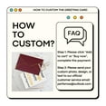 thumbnail image 2 of Personalized Photo Greeting Card with Envelope - Custom Greeting Card with Your Own Picture, Logo, or Text for Christmas, Birthdays, Weddings, and Holidays - Dark Red - 1 Pcs, 2 of 10