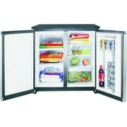 Arctic Chef 5.5 Cu. ft. Side-by-Side 2 Door Refrigerator/Freezer, Stainless Steel