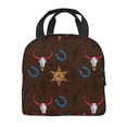 thumbnail image 4 of ZICANCN Insulated Lunch Bag for Women Men, Western Cowboy Traditional Wild Reusable Cute Lunch Bags for Picnic School Work Office, 4 of 8