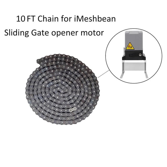 iMeshbean 10 FT Chain For iMeshbean Electric Automatic Sliding Gate Opener Motor 08B-1