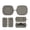 gray, variant on Earbuds Soft Case for Beats Powerbeats Fit Protective Case Headphone Shockproof Protection Sleeve with Hook