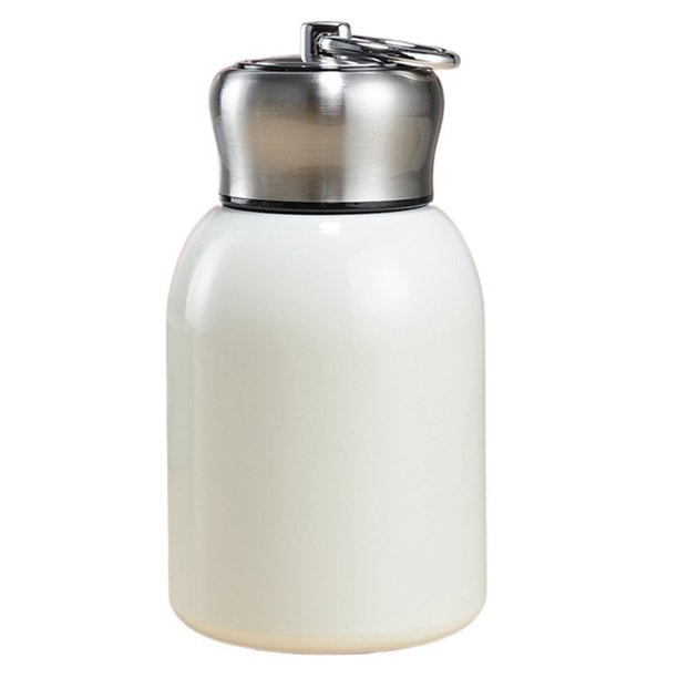 Botella de agua aislada de acero inoxidable portátil de 280 ml, mantiene las bebidas calientes o frías