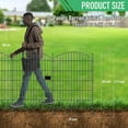 thumbnail image 2 of Panels Garden Fence Dog Fence Outdoor For Yard in H x .ft L Rustproof Metal Fencing with Ground Stakes | No Dig Animal Proof Containment for Pets/Rabbits | Durable Patio Security, 2 of 6