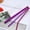 Purple, variant on 100Fens 3Pcs/Pack Reusable Glass Straws, Bent Glass Drinking Straws with 2 Cleaning Brushes, Reusable Straws for Smoothies, Milkshake, Frozen Drinks, Tea, Juice