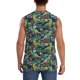 thumbnail image 4 of Fotbe Dinosaur Plays Soccer Men's Camiseta sin Mangas Estampada para Hombres, Playera Casual para Gimnasio, Entrenamiento, Playa-Medium, 4 of 7