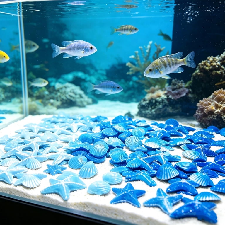 fish tank accessories glow in the dark GloFish Anemone Aquarium Ornament Yellow try using a blue wavelength light Glowing Stones Aquarium Gravel, Luminous