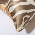 thumbnail image 2 of Cushion Cover Soft Sofa Decoration 100% Polyester China Jacquard Zebra Cushion Cover Champagne Pillowcase 18 x 18 inch, 2 of 5