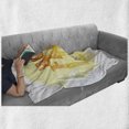 thumbnail image 6 of Hope Soft Flannel Fleece Throw Blanket, Inspirational Hope Faith Love Words with Grunge Letters, Cozy Plush for Indoor and Outdoor Use, 70" x 90", Pale Yellow Orange, by Ambesonne, 6 of 6
