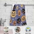 thumbnail image 5 of Cats Pumpkin Kitten Hand Towels for Bathroom, Halloween Vintage Kitchen Towel 2 PCS Ultra Soft and Highly Absorbent Decorative Fingertip Face Bath Towels for Spa & Hotel, 28.3"x 14.4", 5 of 5