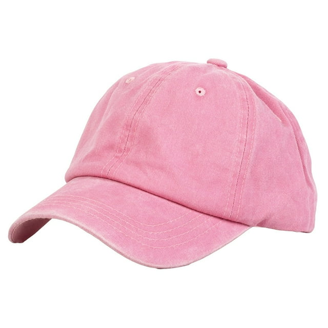 WTXUE Visières, Capcottons Couleur Unie Fête Femmes, 2# Rose, Taille Unique