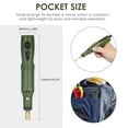 thumbnail image 3 of Graflsoa KKmoon USB-Powered Mini Rotary Tool with Variable Speed up to 15000 RPM, Compact Electric Engraver & Polisher, Green ABS Material, Includes Accessory Kit, 3 of 6