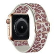 thumbnail image 1 of Bracelet de Montre en Nylon Extensible Léopard Compatible avec iWatch Bracelet Léopard Réglable pour Apple Watch 42mm 46mm 49 45 44 42 41 40 38, 1 of 4