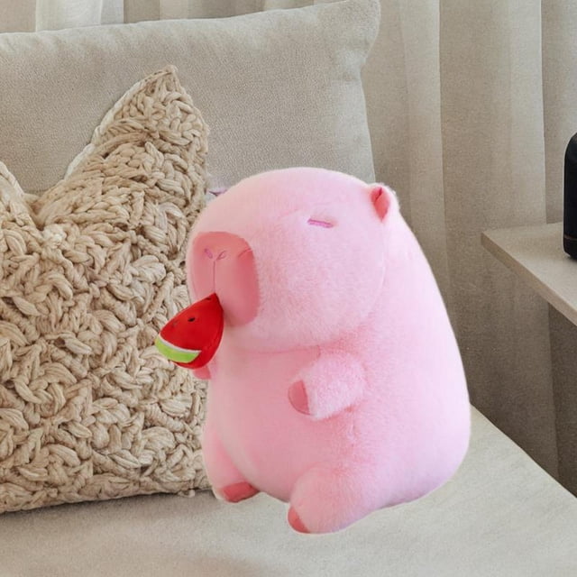 Lindo animal de peluche de , juguete de animales de peluche, cómoda decoración de habitación para niños, figuras de peluche de para Carpincho sandía