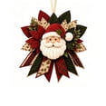 thumbnail image 2 of Lazduis Christmas Fabric Wreath Kit Fabric Patchwork Door Hanging Kit Layered Holiday Home Decoration, 2 of 6