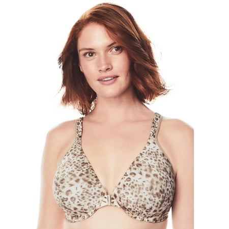 

Leading Lady Women s Plus Size Brigitte Racerback Front-Close Seamless Underwire Bra Bra