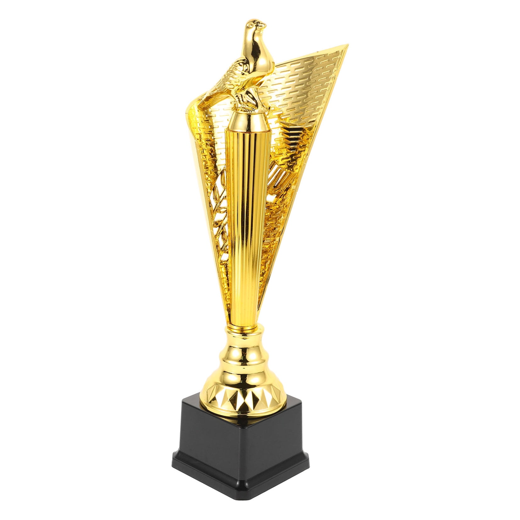 LABSERRON Recognition Awards Golden Trophy 1Pack Plastic Elegant Design For Participants In Competitions Music Contest