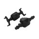 thumbnail image 1 of Carcasa de eje delantero y trasero de metal para Fms 1:18 Lc80 Land Cruiser RC Coche de escalada todoterreno Crawler, negro, 1 of 5