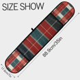 thumbnail image 3 of Yayeee Double Oven Mitt Kitchen Heat Resistant Baking 35" x7" Quilted Glove, Vibrant Red Tartan Pattern, 3 of 6