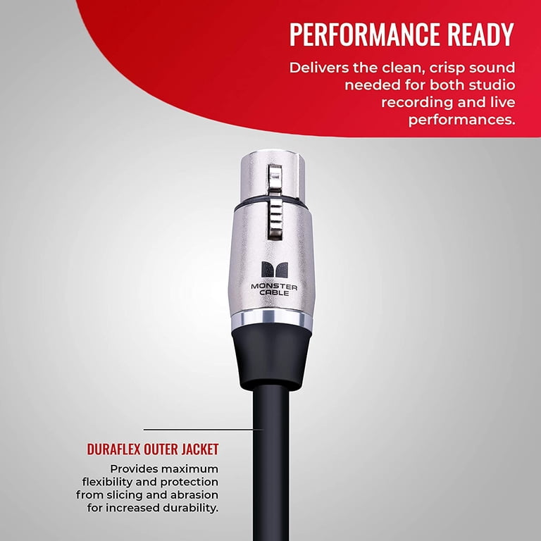 Monster Performer 600 10ft XLR Male to Female Microphone Cable