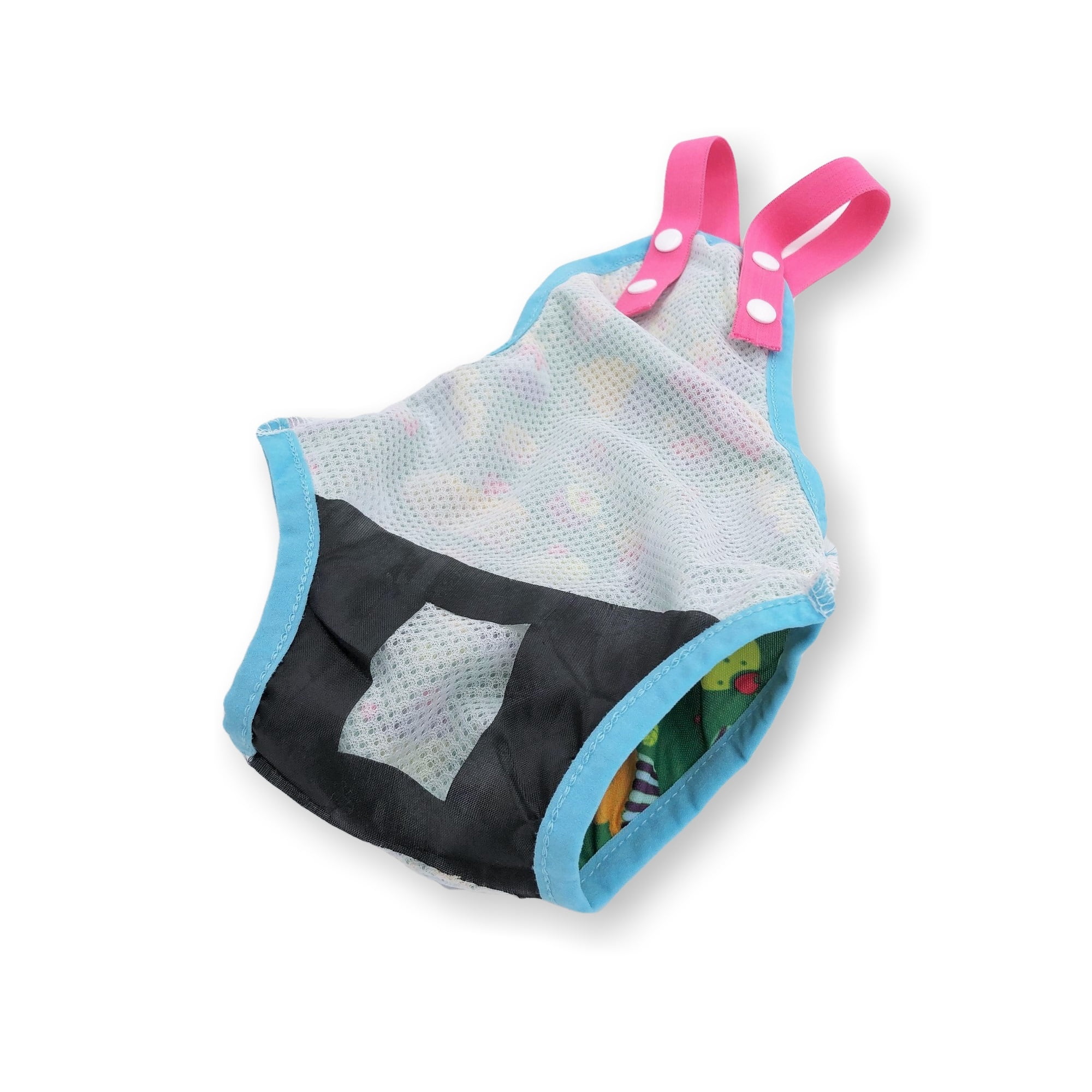 Pack of 6 Female Dog Diapers Sanitary Pantie Washable Reusable with Suspenders Stay On for Small Pet