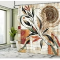 thumbnail image 2 of Ambesonne Boho Shower Curtain, Oriental Autumn Mandala Flower, 69"Wx75"L, Beige Orange Laurel Green, 2 of 4