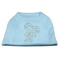 thumbnail image 1 of Candy Cane Rhinestone Shirt Baby Blue M (12), 1 of 1