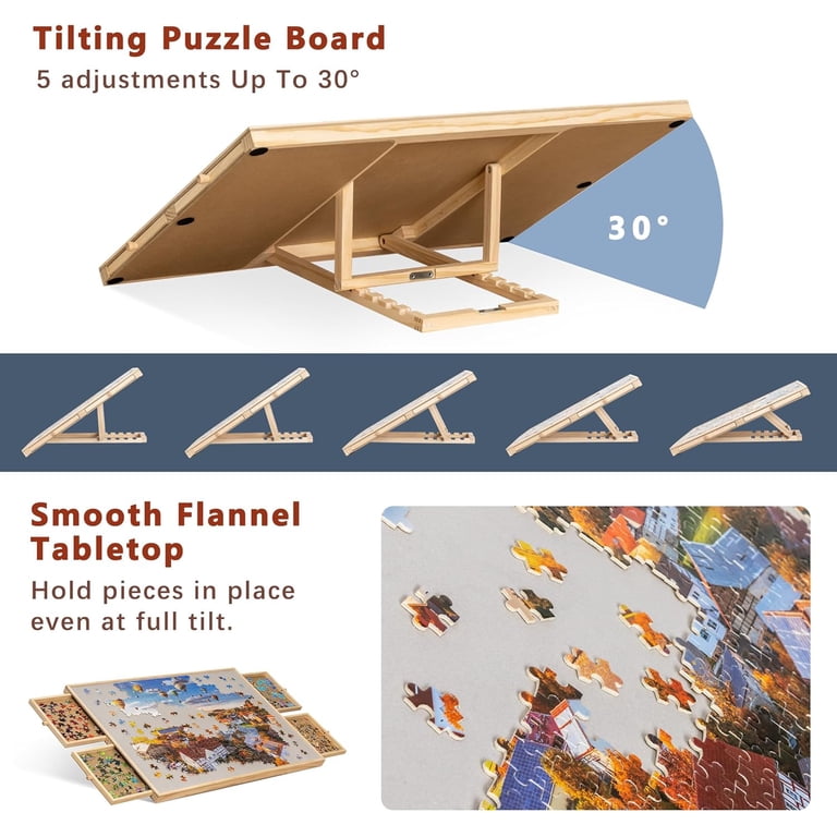 Test : table de puzzle TALGIC 1500 pièces avec tiroirs et pieds réglables