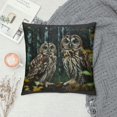 thumbnail image 2 of Orinice Owls Forest Wildlife Graphic Decorative Throw Pillow Cover for Home | Aesthetic Decor Pillowcase 1PC 12x12in, 2 of 5
