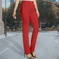 thumbnail image 5 of EDFBUYKRS Female Women Pants Casual Dress Pants Women Stretchy Straight Leg Solid Color Trousers with Pockets for Women's Business Casual Elastic Work Pants Xxl, 5 of 8
