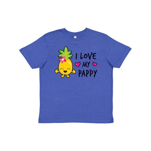 Inktastic I Love My Pappy with Pineapple Youth T-Shirt