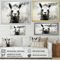 thumbnail image 4 of Designart "Monochrome Majesty Of Alpaca I" Alpaca Floater Framed Wall Decor, 4 of 5