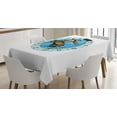 thumbnail image 1 of Zodiac Sagittarius Tablecloth, Centaur Archer Shooting Arrow Mythical Greek Figure Constellation Design, Rectangular Table Cover for Dining Room Kitchen, 60 X 90 Inches, Multicolor, by Ambesonne, 1 of 3