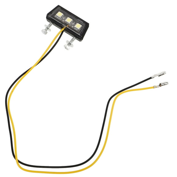 Milisten White Miniature 1Pack Motorcycle Licence Plate Light For Scooters In Low Light 3.94X1.57X0.39In