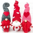 thumbnail image 2 of 3PCS Valentine's Day Gnome Decorations - Plush Swedish Gnome Stuffed Ornaments, Home Table & Shelf Decor for Home Party, Valentine Gifts, 2 of 8