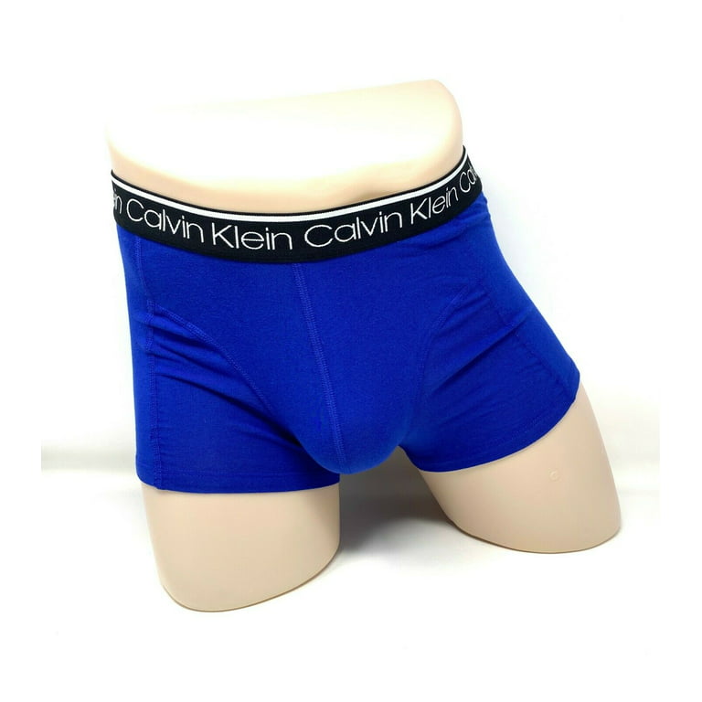 Calvin Klein 3 Pack Underwear Cotton Stretch Trunk Black Blue CK Men\'s Size