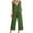Army Green, variant on Scyoekwg Two Piece Outfits for Women Sleeveless Round Neck Crochet Lace Trim Tops Wide Leg Pants Solid Color Trendy Cotton Linen Casual Sweatsuits Sets Loose Outfits (Army Green,M)