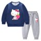 thumbnail image 3 of Hello Kitty lindo estampado niños Sudadera con capucha suéter traje más terciopelo grueso cálido niñas invierno de manga larga moda niños ropa, 3 of 5
