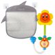 thumbnail image 3 of Organizador de juguetes para baño de bebé, bolsa de almacenamiento de juguetes para baño y bañera, red de almacenamiento de malla para accesorios de ducha, 2 ventosas (gris), 3 of 5