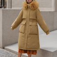 thumbnail image 2 of Womens Long Winter Coat Warm Maxi Down Jacket Waist Drawstring Adjustment, 2 of 7