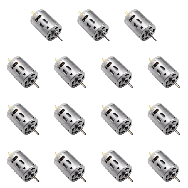Micro alta velocidad RS-385 DC engranaje acero inoxidable metal cepillado