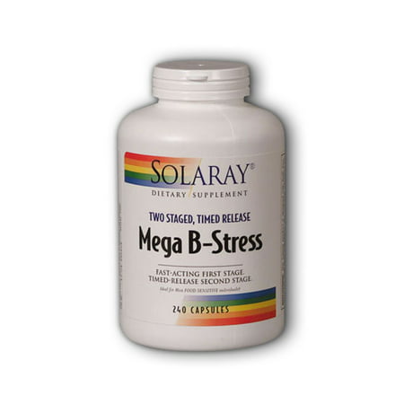 Solaray Mega B-Stress 240 Vegetarian Capsules