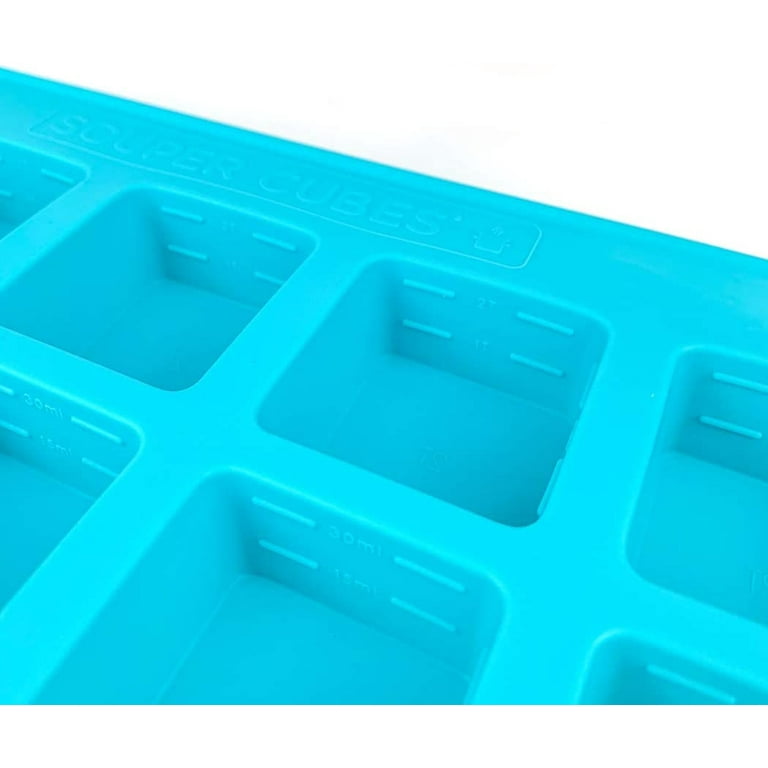 Souper Cubes 2 Tbsp Silicone Freezer Tray With Lid - Easy Meal Prep  Container and Kitchen Storage Solution - Silicone Mold for Soup and Food  Storage - Aqua – 1-Pack - Yahoo Shopping