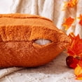 thumbnail image 5 of Pumpkin Fall Orange Throw Pillow Covers 18 x 18, Set of 1 Soft Plush Couch Sofa Pillows Cushion Covers Cases, 5 of 7