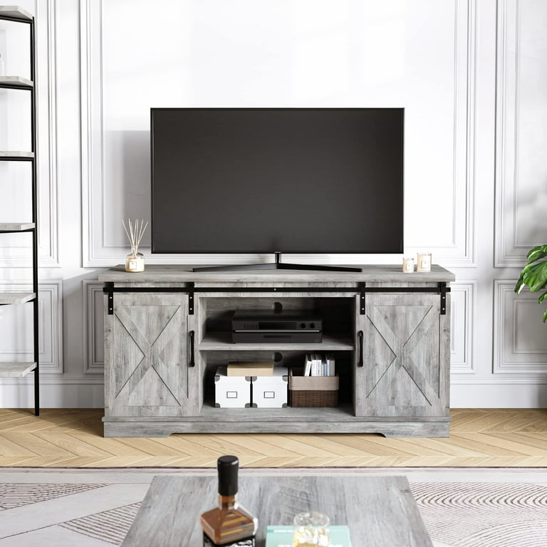 Tv stand with barn doors walmart deals