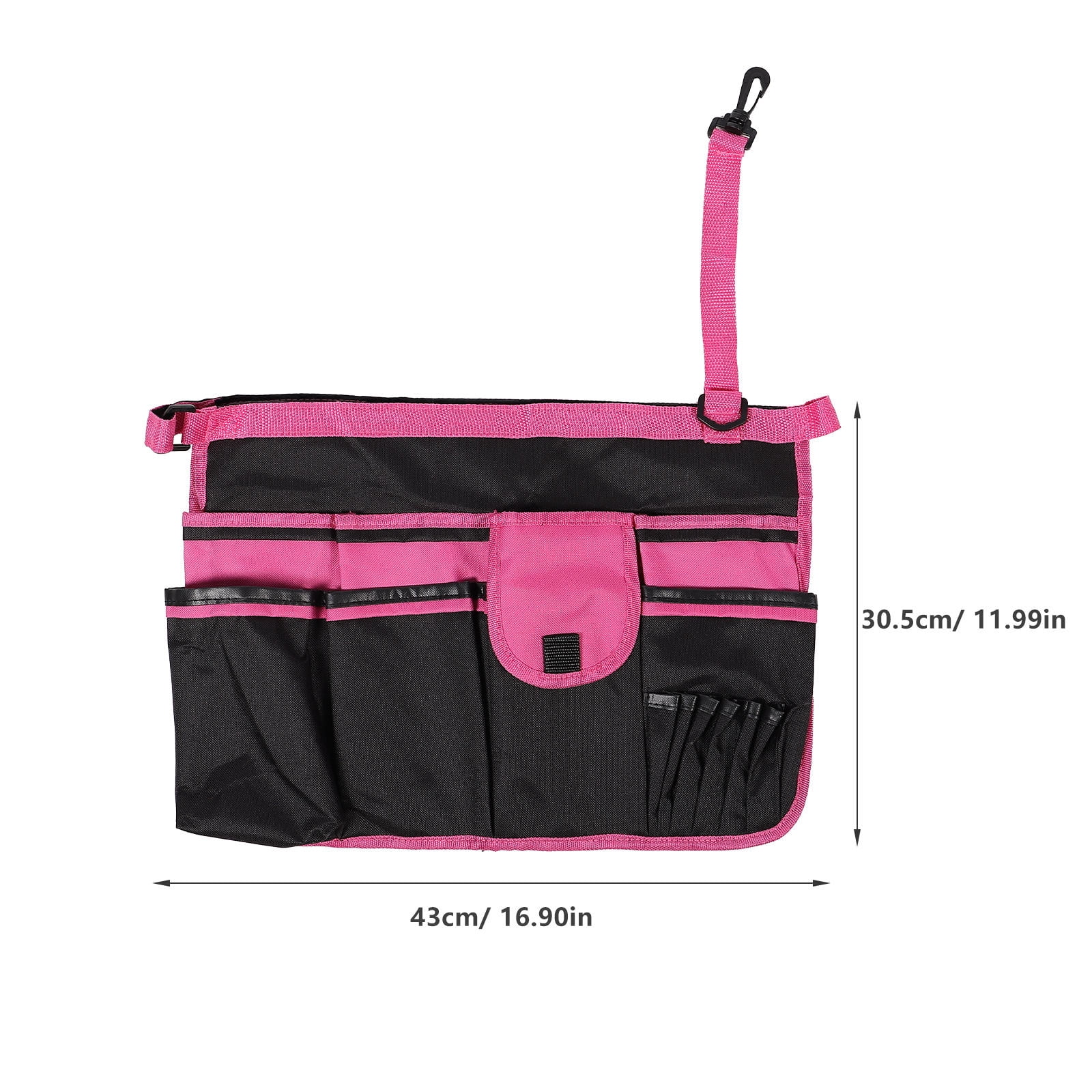 UPOUART Tool Storage Bag 1Pcs Pink with Large Capacity for Gardeners 17x12in