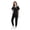 Black, variant on Women's Scrubs Set - Stretchy Medical Uniform with Pockets, for Nurses & Doctors, S-XXL, Multi-Color