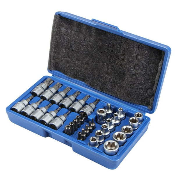 Juego De Manguitos De Destornillador, Juego De Llaves De Vaso Torx, Puntas De Llave De Vaso, Inserto De Llave De Vaso Tipo E, Accesorio De Destornillador, Juego De Llaves De Vaso Sweethay TO004913-00