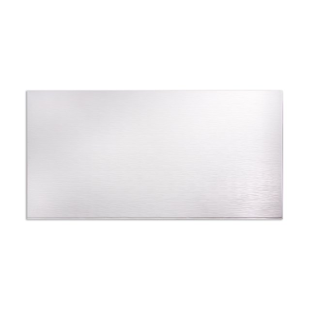 Fasade - Ripple Horizontal Gloss White Decorative Wall Panel - Fast and Easy Installation (4' X 8' Panel)