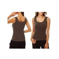 thumbnail image 5 of Anygrew Women Thermal Underwear Shirts With Built In Bra Sleeveless Slim Fit Tops Basic Thermal Tee, 5 of 5