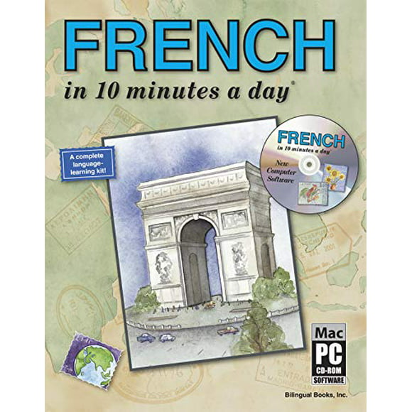 FRENCH in 10 minutes a day with CD-ROM, Pre-Owned  Paperback  193187302X 9781931873024 Kristine K. Kershul